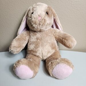 Build-A-Bear Pawlette Tan Floppy Eared Bunny Rabbit Curved 14"